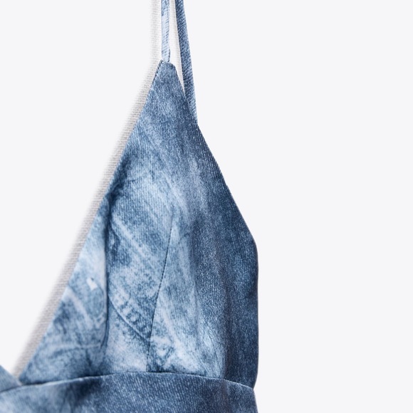 BNWT PRINTED SATIN EFFECT SLIP DRESS XS - Picture 4 of 6